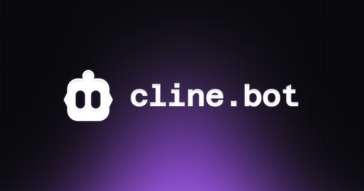 Clineの公式イメージ。オープンソースのコーディングエージェント