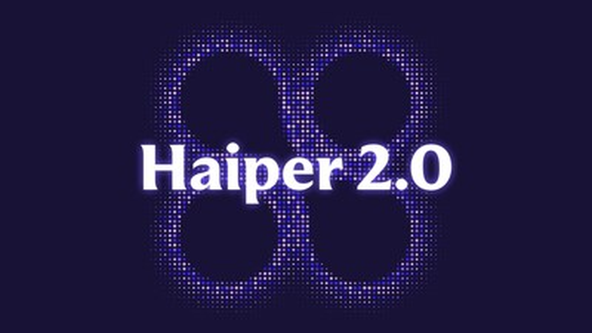 Haiper 2.0動画生成モデルの公式イメージ
