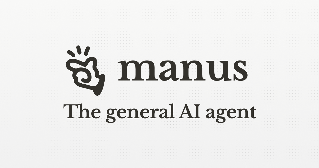 Manusの公式イメージ。タスクを自律実行するAIエージェント