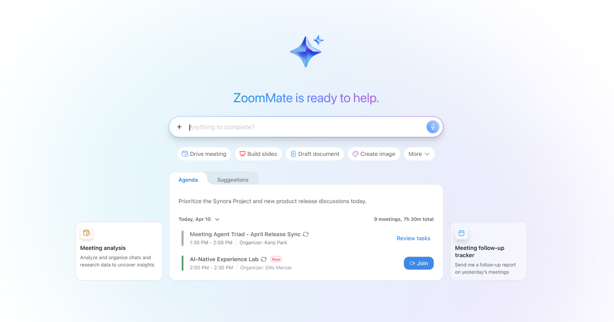 Zoom AI Companionの公式イメージ